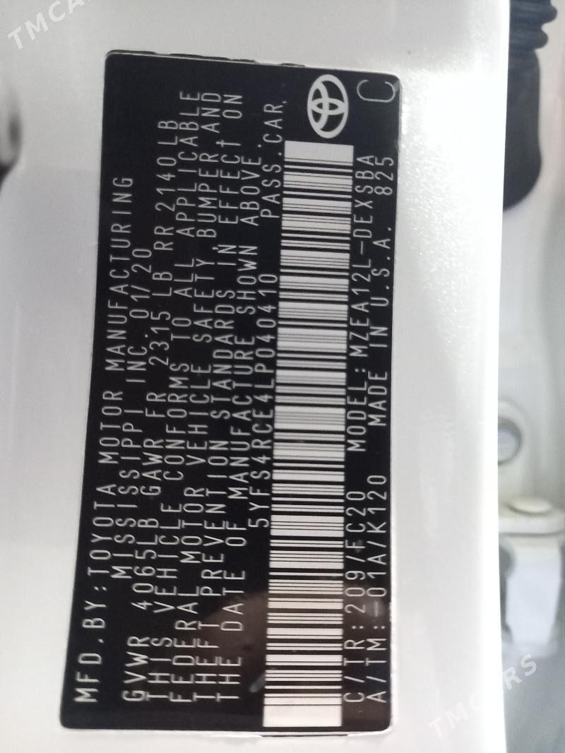 Toyota Corolla 2020 - 220 000 TMT - Aşgabat - img 10