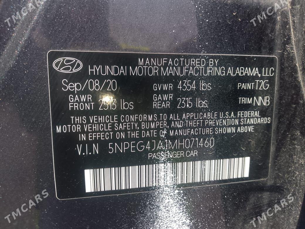 Hyundai Sonata 2020 - 217 000 TMT - Ашхабад - img 2