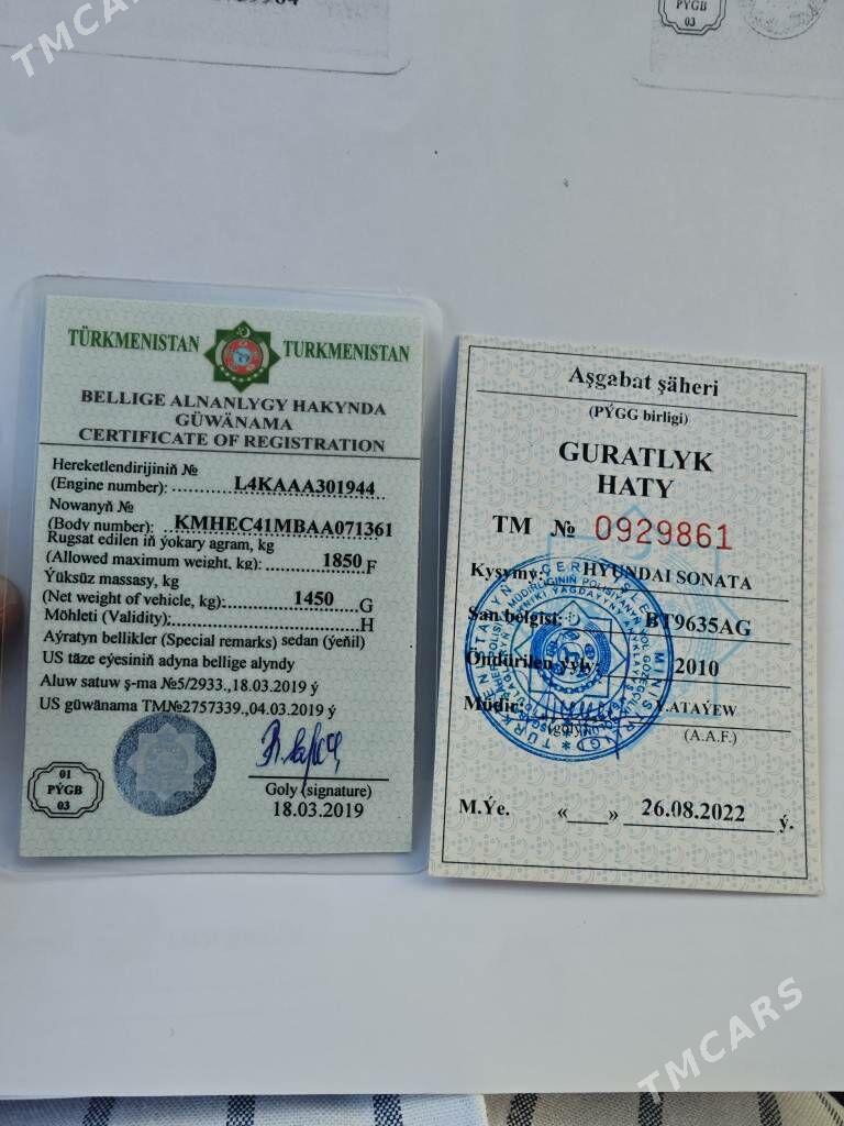 Hyundai Sonata 2011 - 165 000 TMT - Ашхабад - img 10