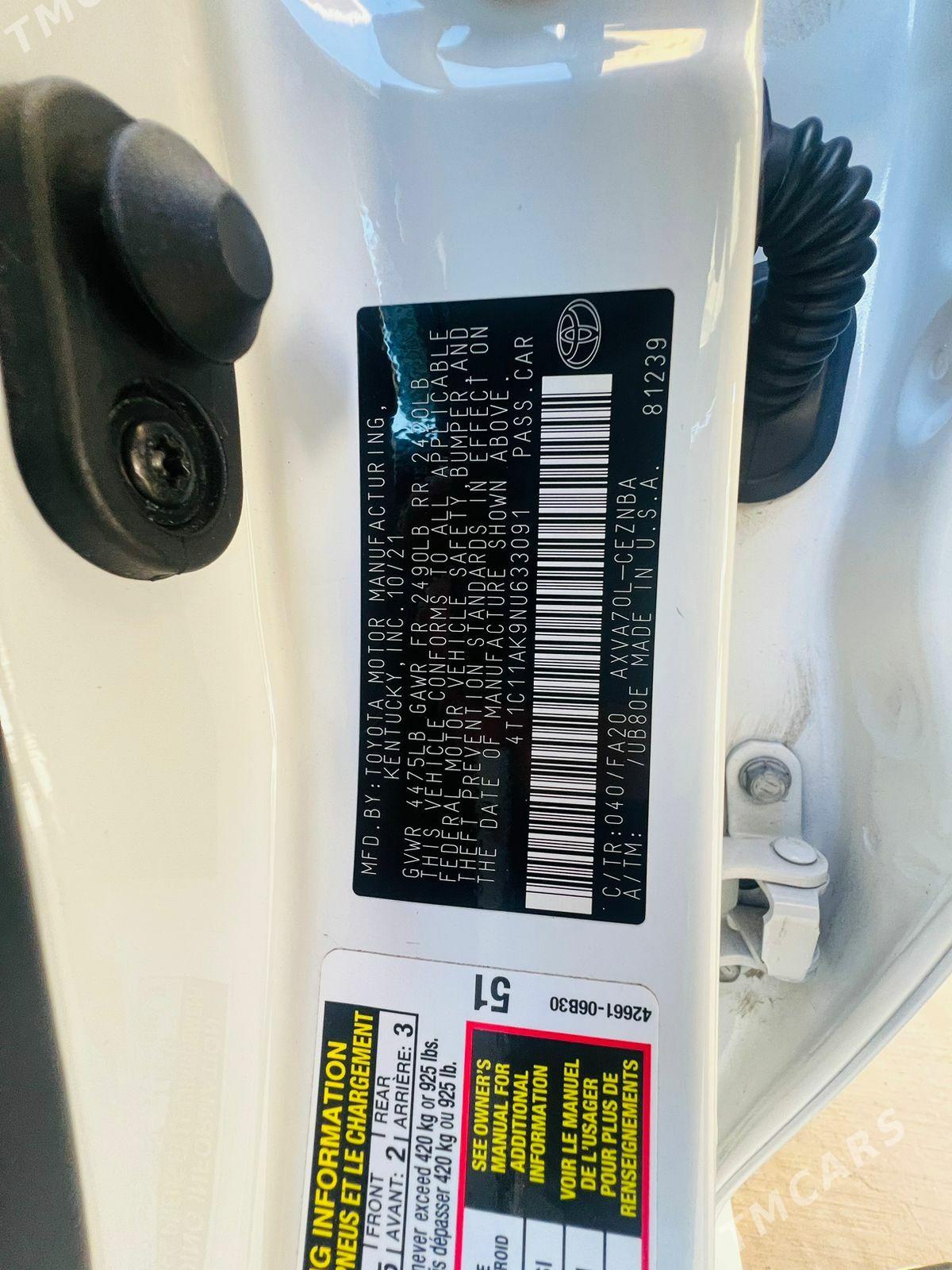 Toyota Camry 2022 - 360 000 TMT - Мары - img 6