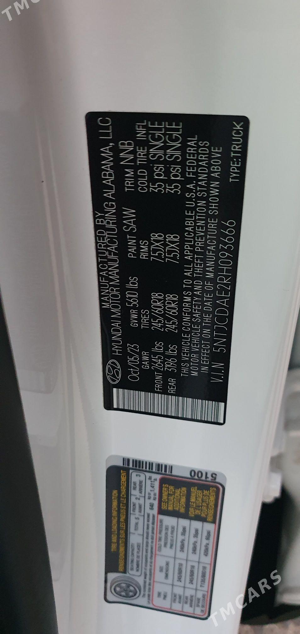 Hyundai Santa Cruz 2023 - 415 000 TMT - Ашхабад - img 10