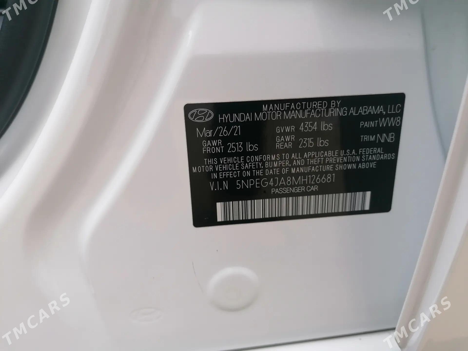 Hyundai Sonata 2021 - 260 000 TMT - Aşgabat - img 10