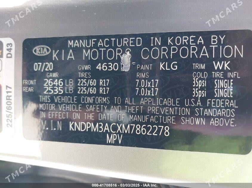 Kia Sportage 2021 - 270 000 TMT - Görogly (Tagta) - img 5