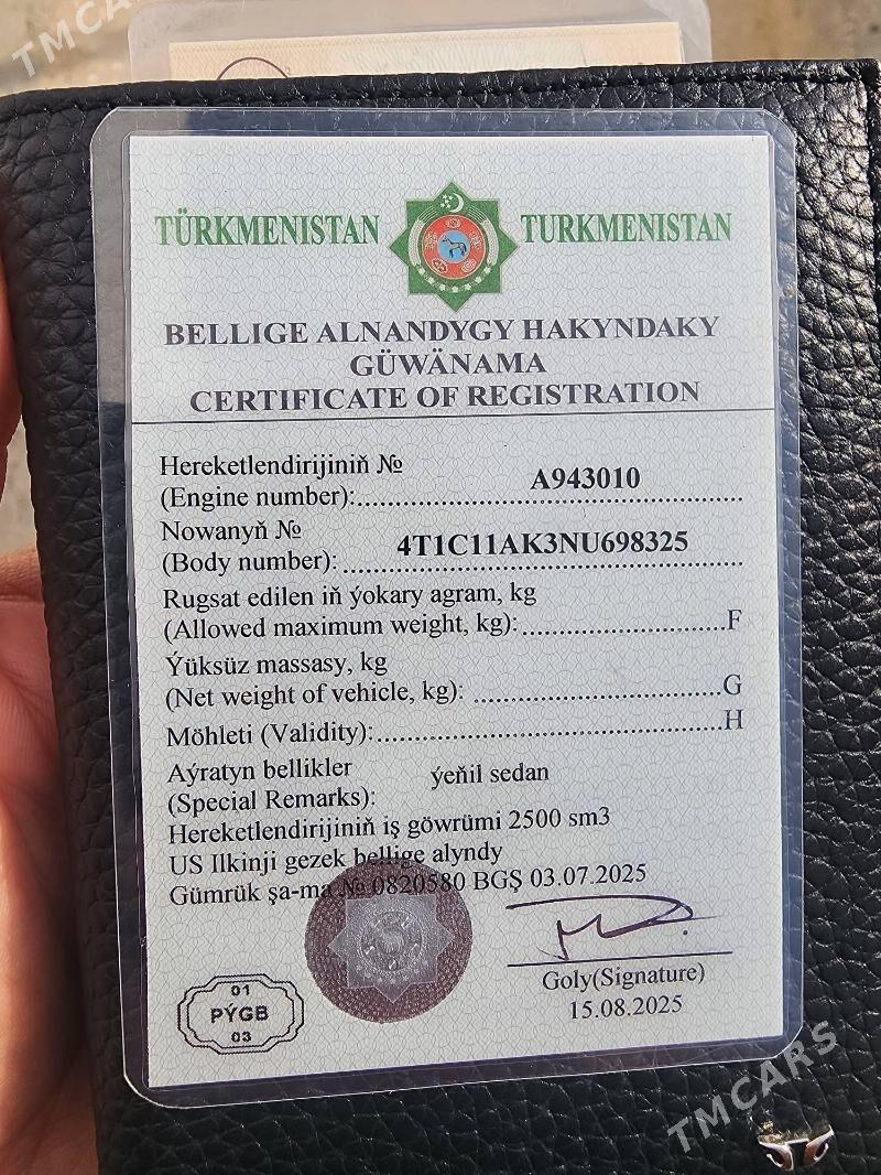 Toyota Camry 2022 - 315 000 TMT - Balkanabat - img 7