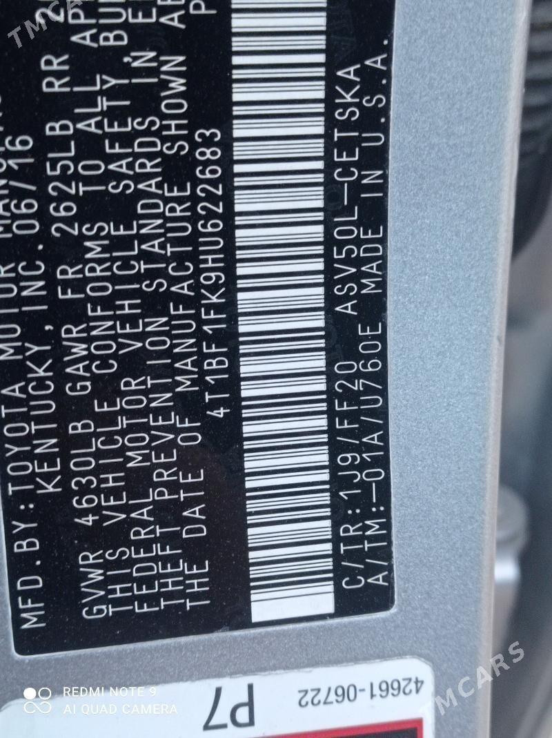 Toyota Camry 2016 - 270 000 TMT - Seýdi - img 4