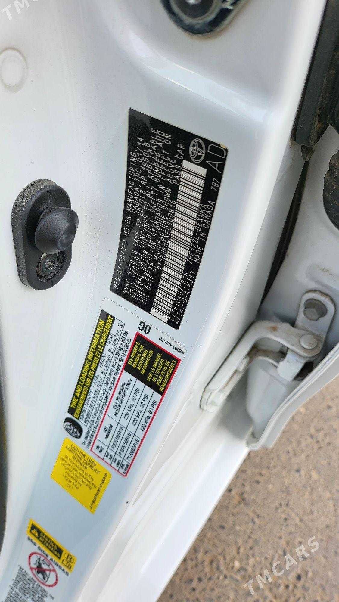 Toyota Corolla 2014 - 183 000 TMT - Aşgabat - img 8