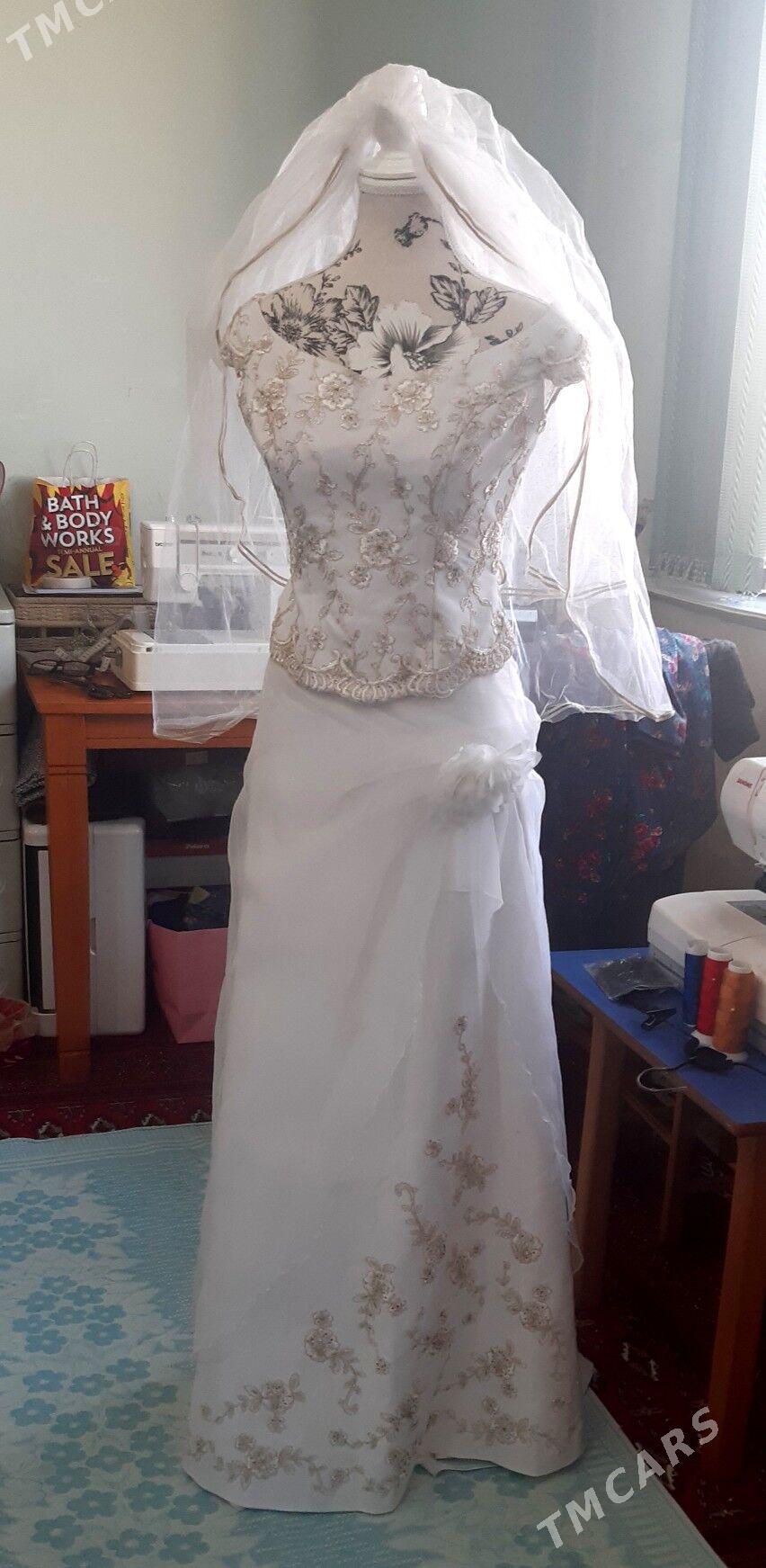 Свадебное платье 38 размер - Ашхабад - img 1