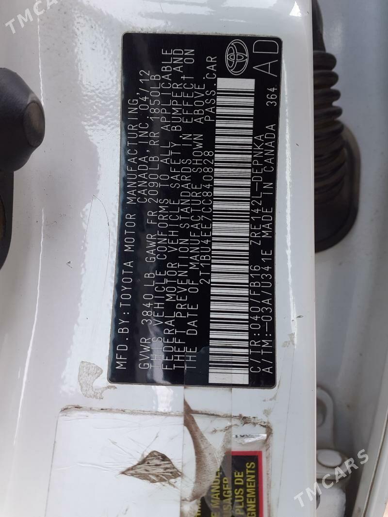 Toyota Corolla 2012 - 168 000 TMT - Daşoguz - img 4