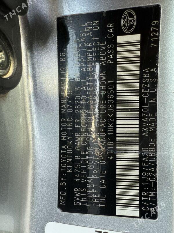 Toyota Camry 2019 - 270 000 TMT - Балканабат - img 8