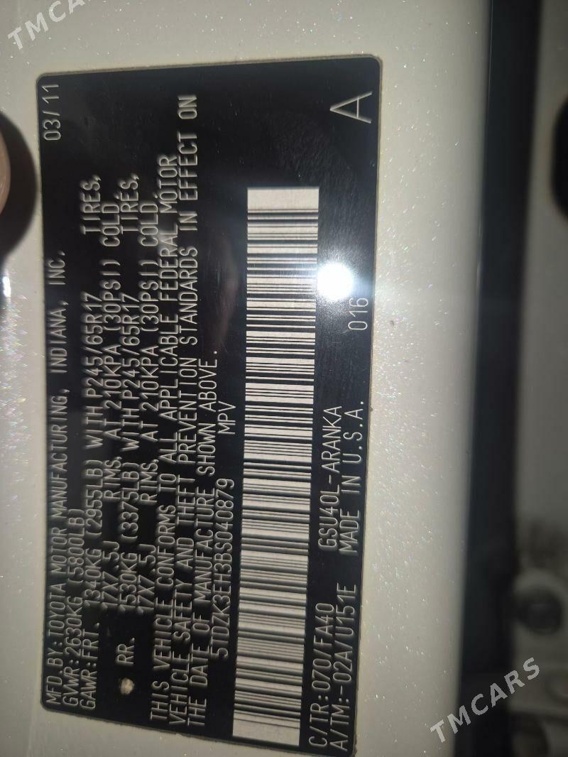 Toyota Highlander 2011 - 320 000 TMT - Köneürgenç - img 7