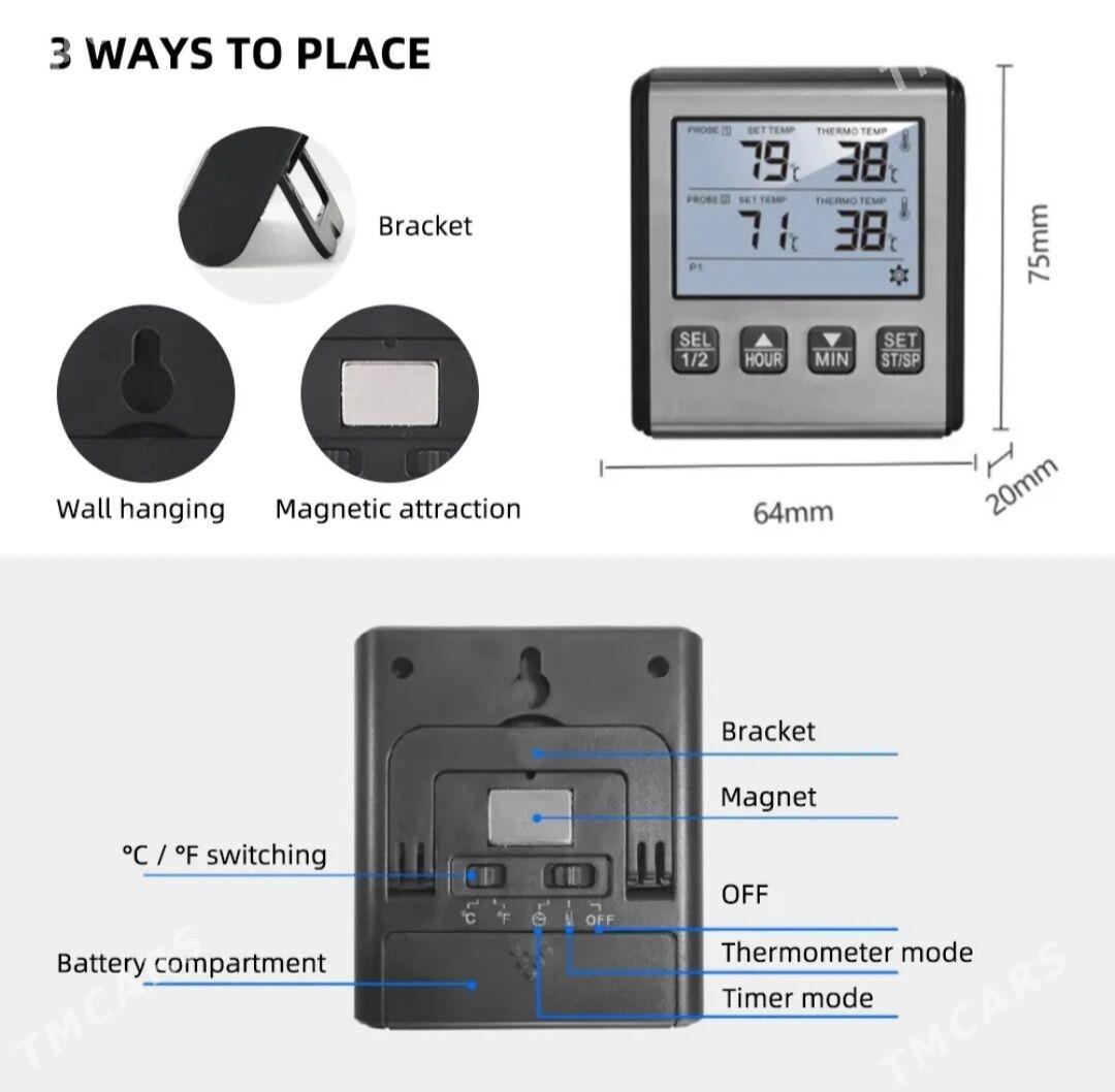 Термометр для барбекю/Termomet - Ашхабад - img 4