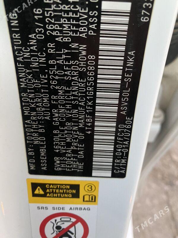 Toyota Camry 2016 - 255 000 TMT - Türkmenbaşy - img 8