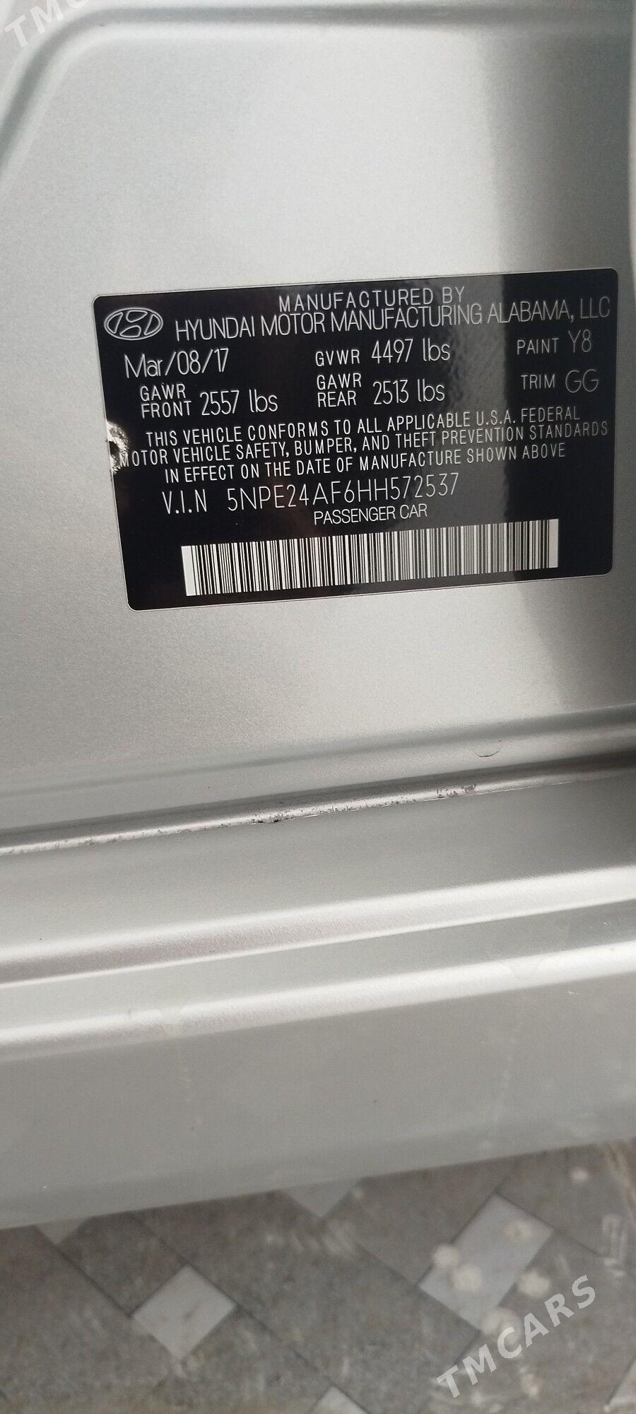 Hyundai Sonata 2017 - 180 000 TMT - Мары - img 4