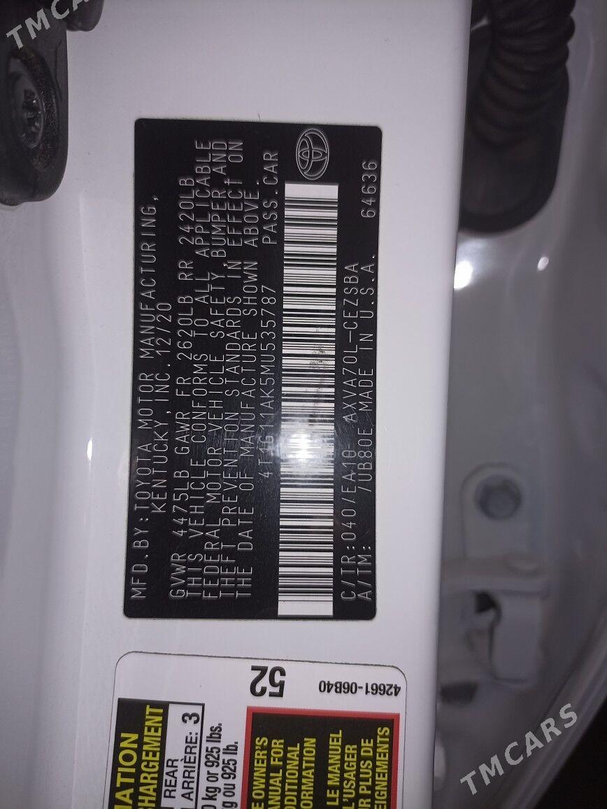 Toyota Camry 2021 - 330 000 TMT - Mary - img 9