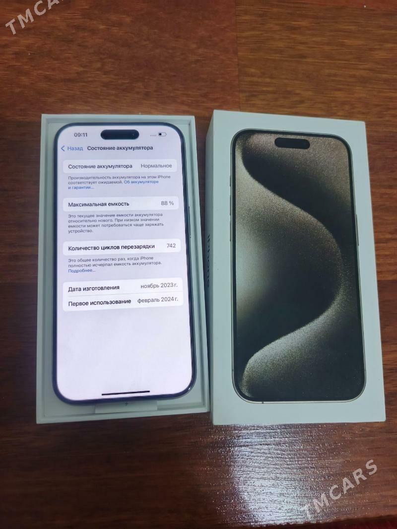 15 pro 128gb 88% zaa - Aşgabat - img 2