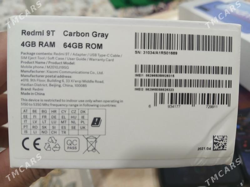 Redmi 9 T 4-128GB 4-64GB - Анев - img 1