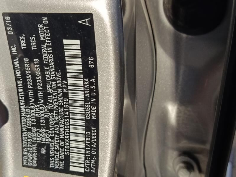 Toyota Highlander 2016 - 418 000 TMT - Ашхабад - img 10