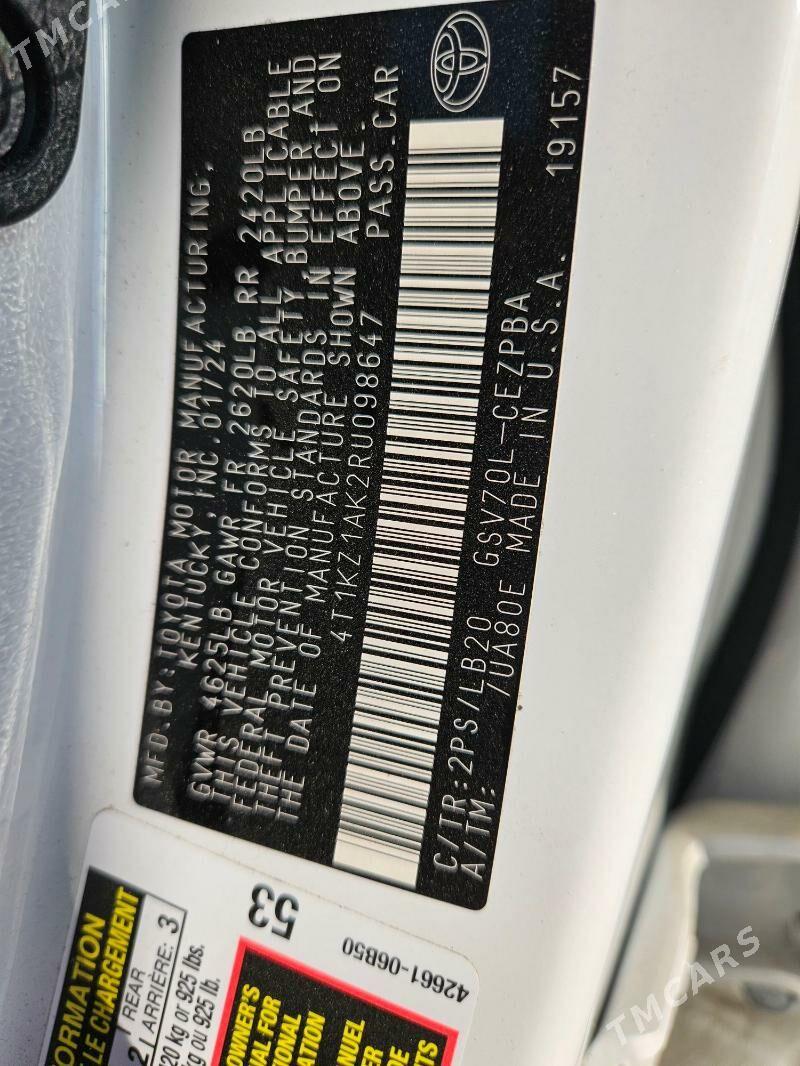 Toyota Camry 2024 - 405 000 TMT - Mary - img 2