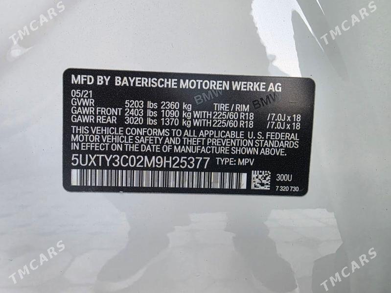 BMW X3 2021 - 545 000 TMT - Mary - img 7