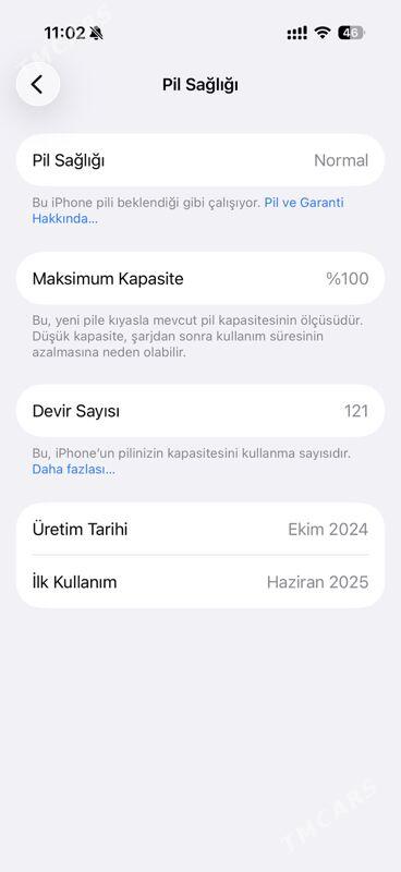 iPhone 16 Pro 128 %100 - Ашхабад - img 3