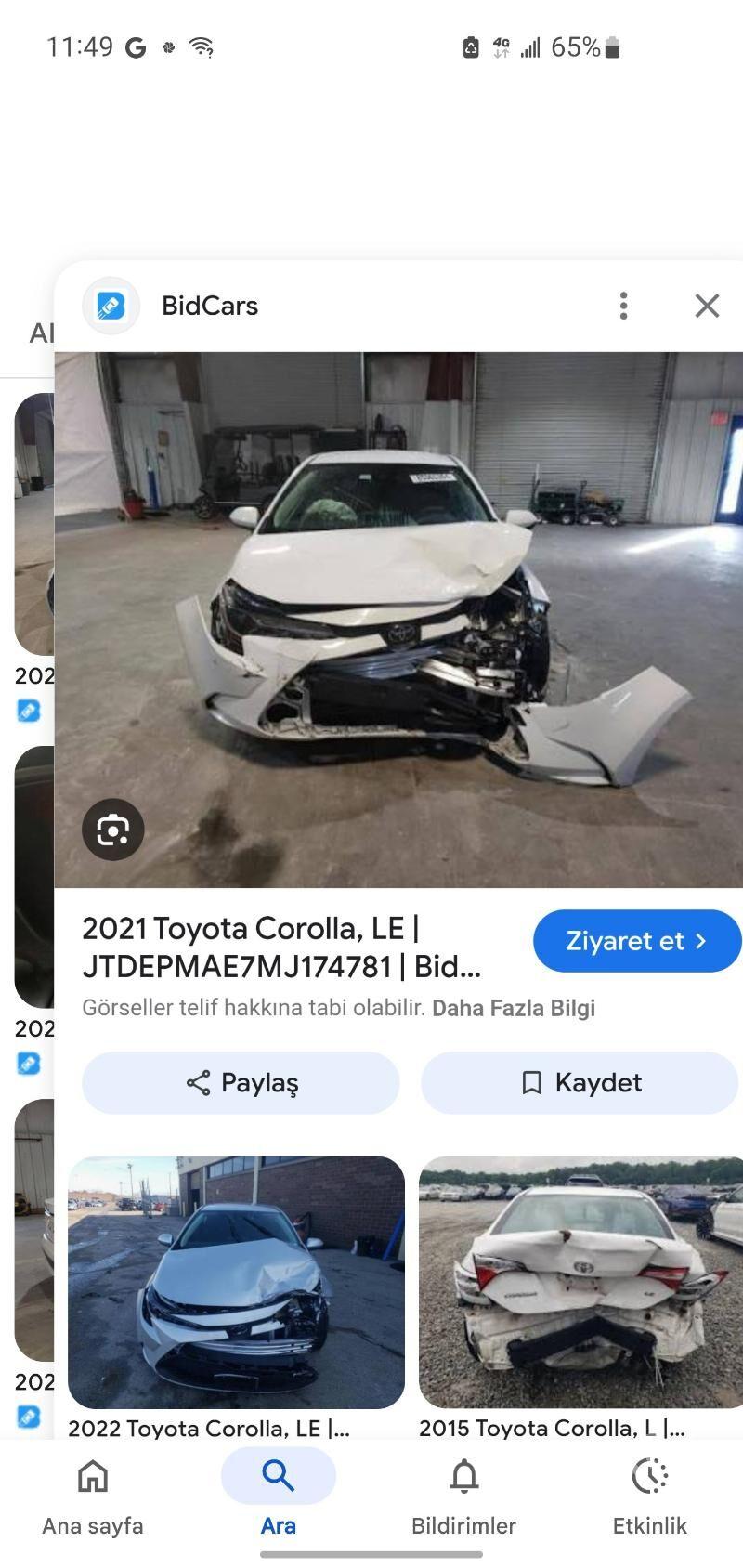 Toyota Corolla 2021 - 245 000 TMT - Aşgabat - img 2