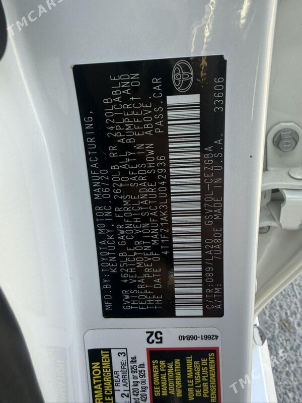 Toyota Camry 2020 - 461 000 TMT - Мары - img 9