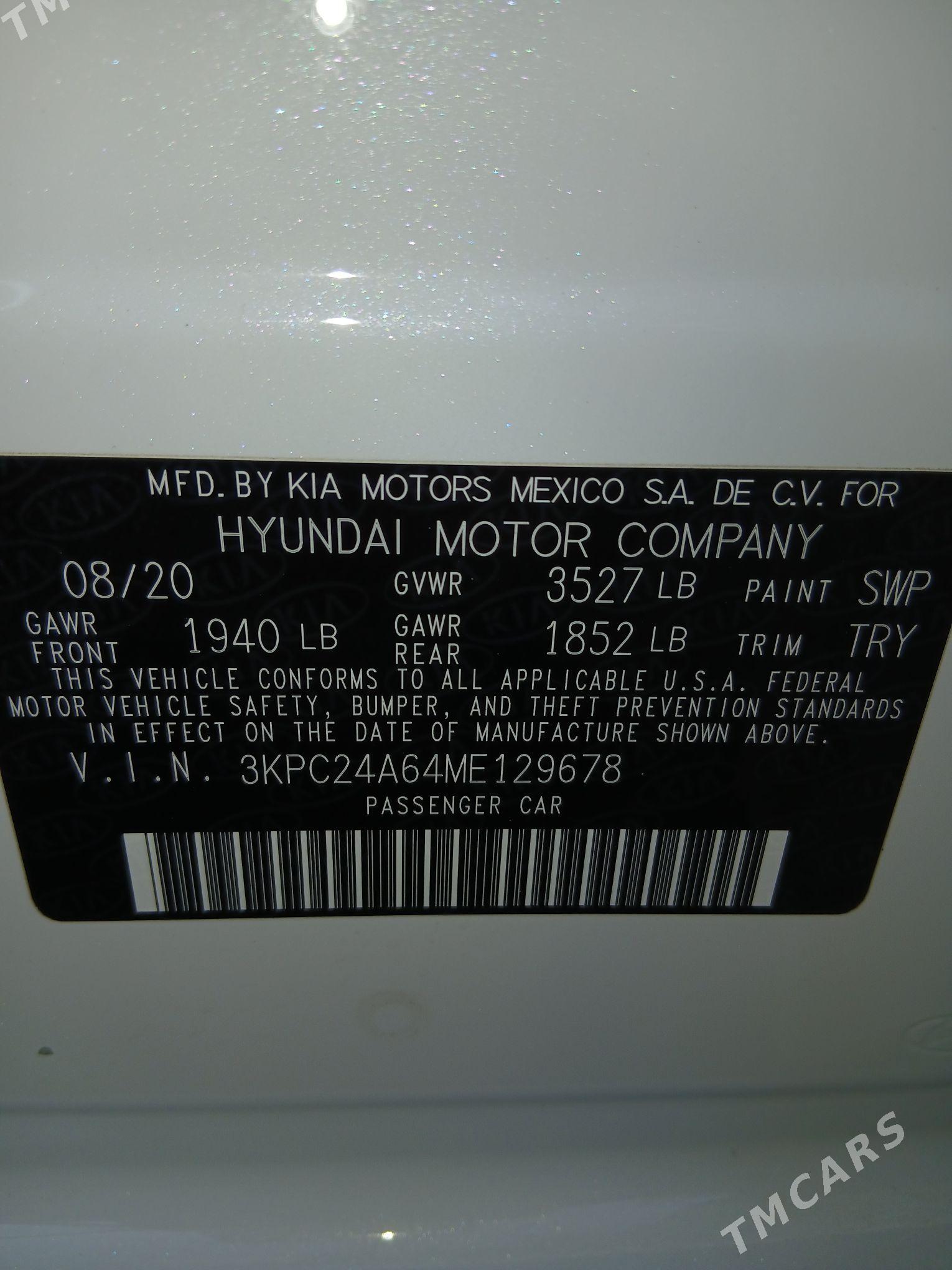 Hyundai Accent 2020 - 199 000 TMT - Ашхабад - img 6