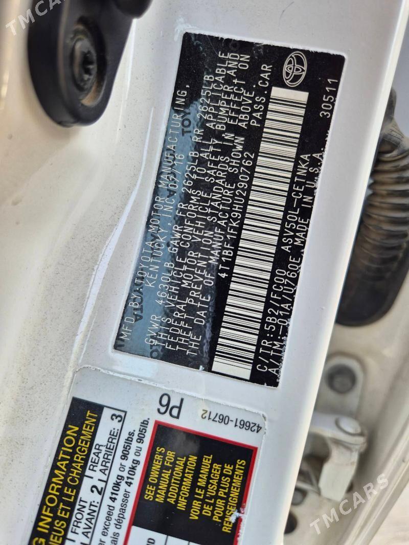 Toyota Camry 2017 - 238 000 TMT - Parahat 2 - img 7