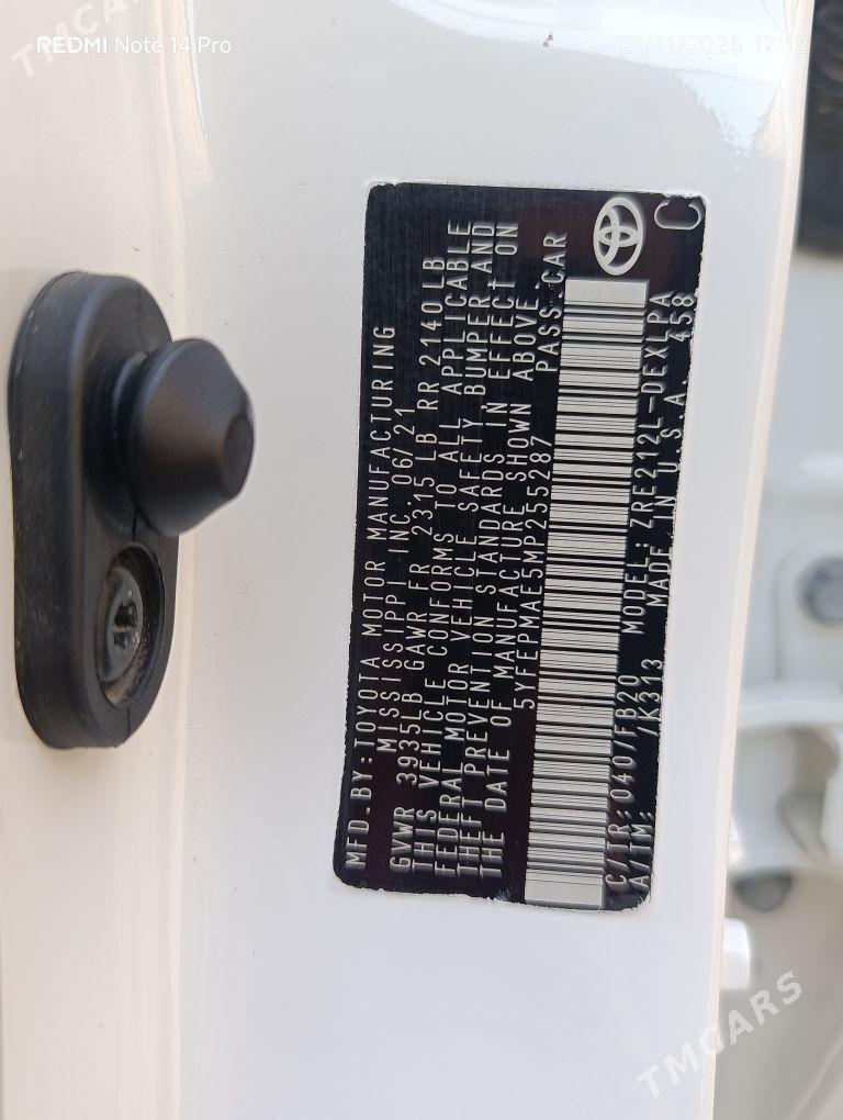 Toyota Corolla 2021 - 255 000 TMT - Aşgabat - img 3