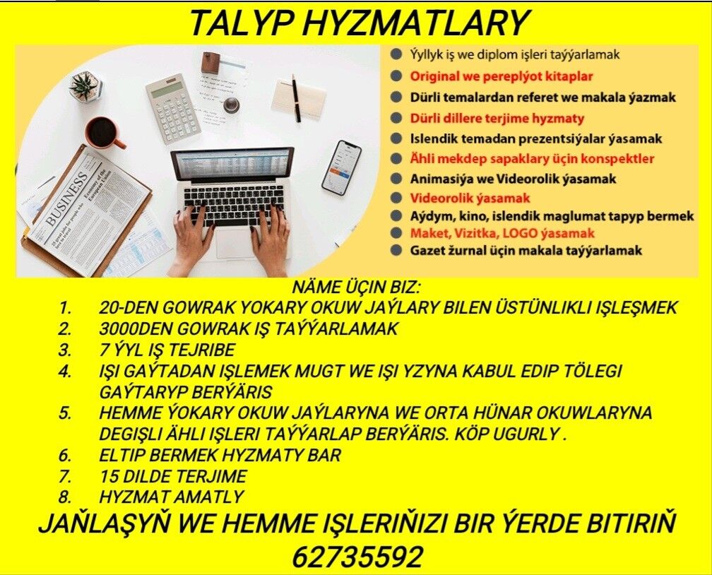 REPETITOR TALYP KITAP TERJIME - Aşgabat - img 4