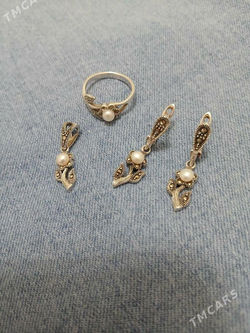 Турецкое серебро комплект. - Ашхабад - img 2