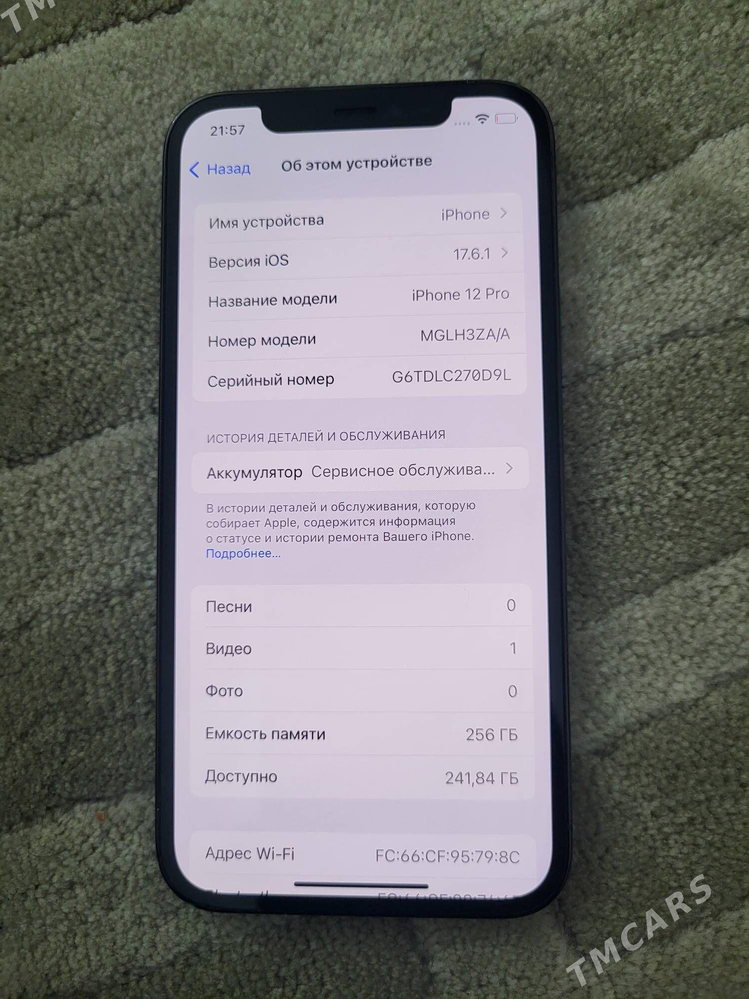 IPhone 12 pro zaa 256gb - Ашхабад - img 7