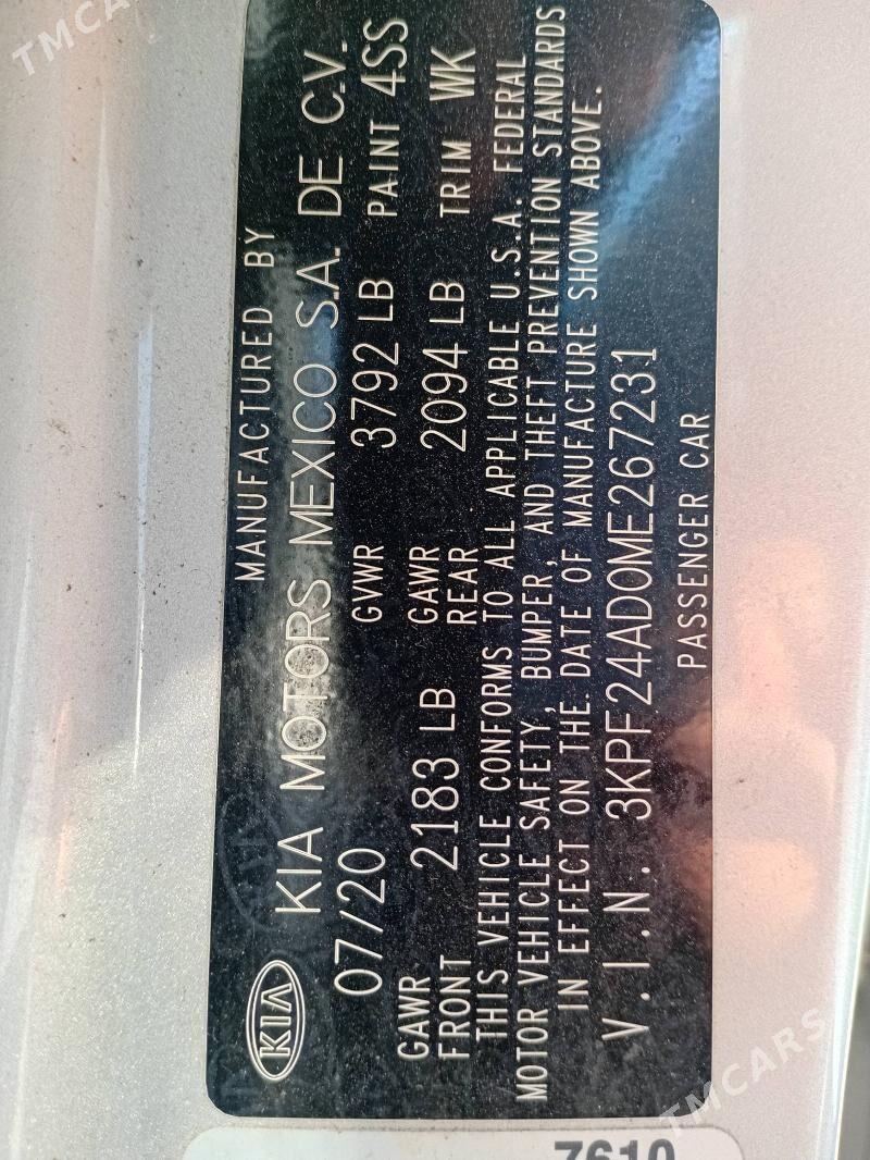 Kia Forte 2021 - 190 000 TMT - Мары - img 5