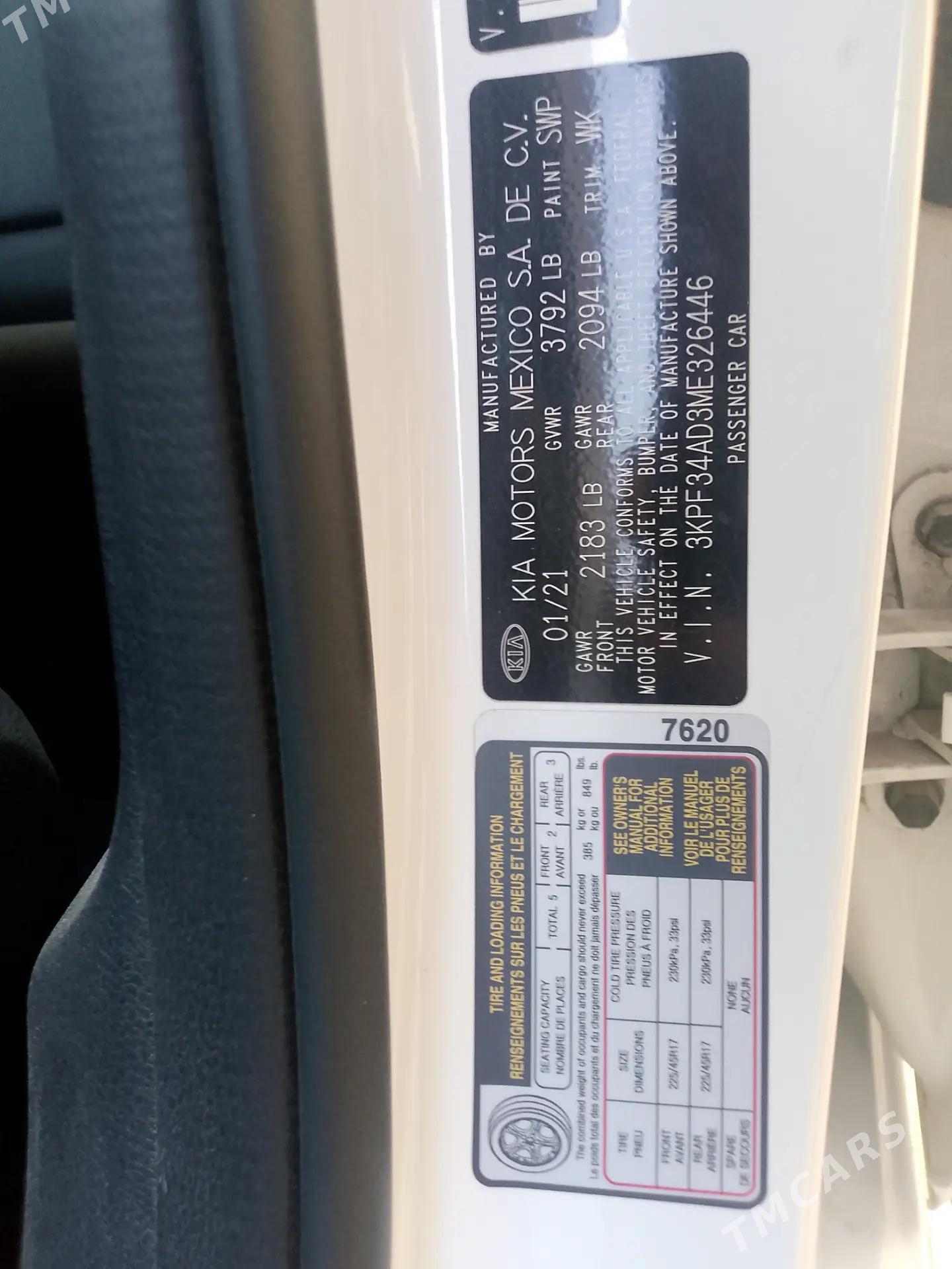 Kia Forte 2021 - 245 000 TMT - Байрамали - img 7