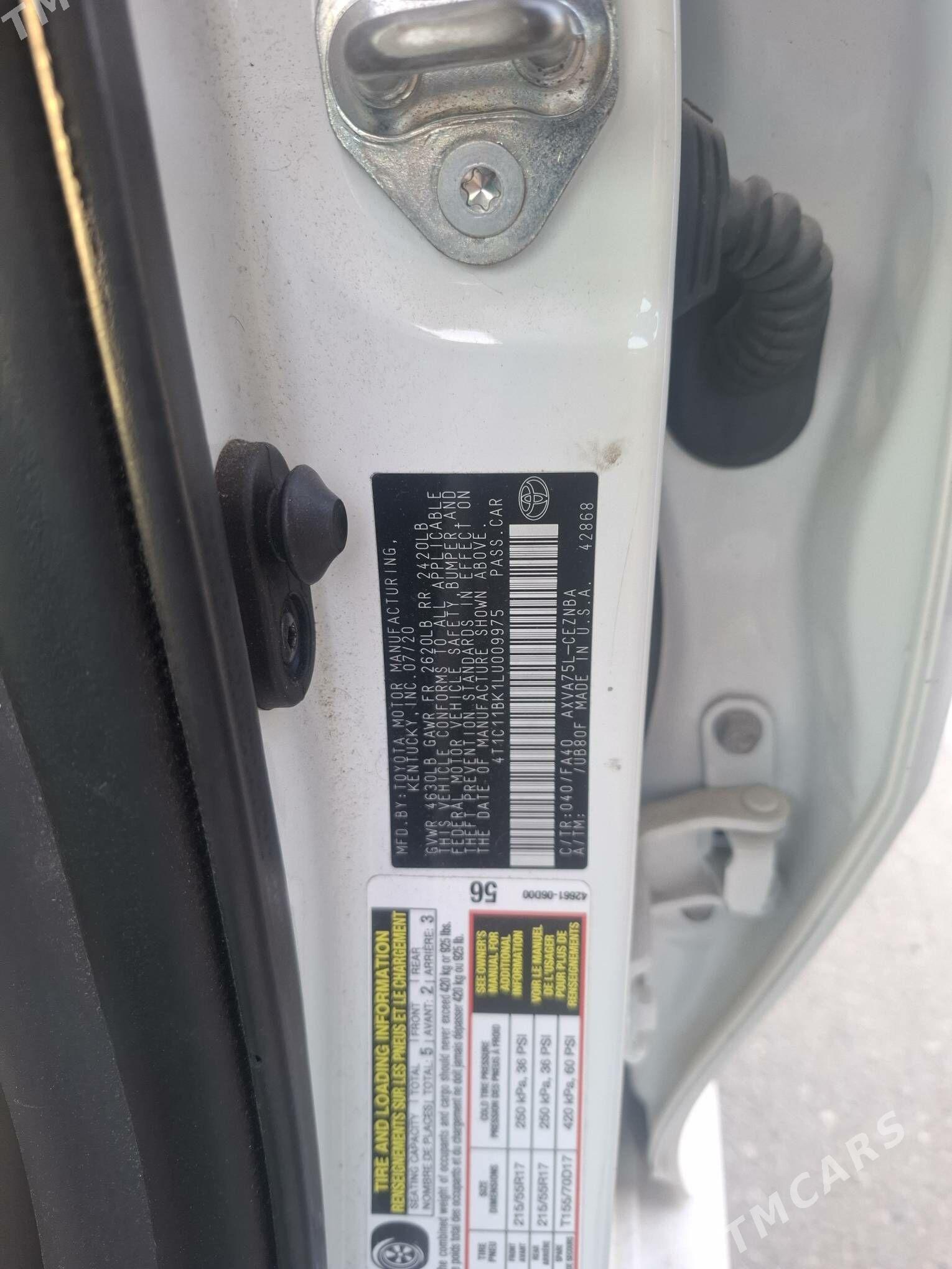 Toyota Camry 2020 - 305 000 TMT - Aşgabat - img 6