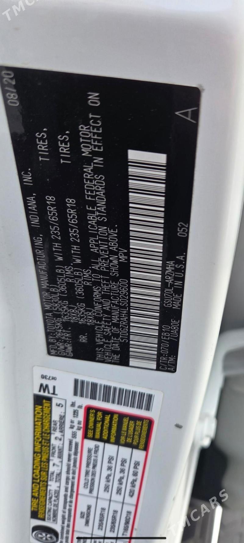 Toyota Highlander 2021 - 575 000 TMT - Sowetskiý köç. (Garaşsyzlyk şaýoly) - img 3