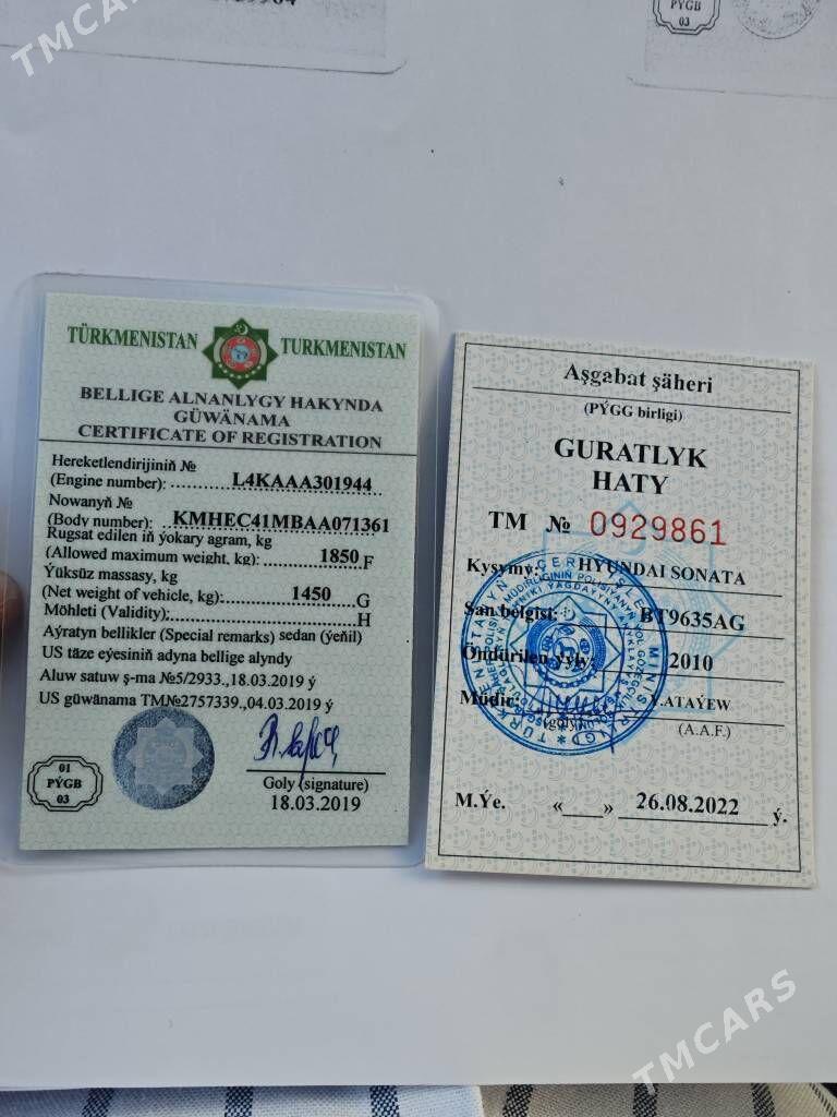 Hyundai Sonata 2011 - 161 000 TMT - Ашхабад - img 10