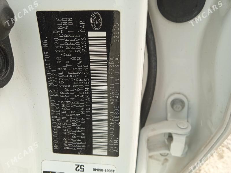 Toyota Camry 2021 - 350 000 TMT - Kerki - img 5