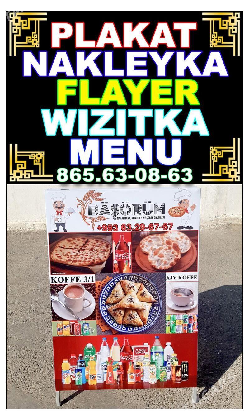 Stiker Baner Wizitka Reklama - Aşgabat - img 3