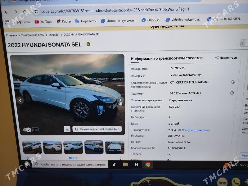 Hyundai Sonata 2022 - 295 000 TMT - Aşgabat - img 10