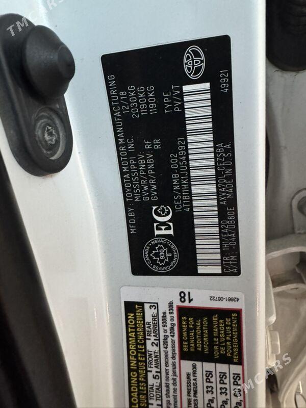 Toyota Camry 2019 - 308 000 TMT - Ашхабад - img 4