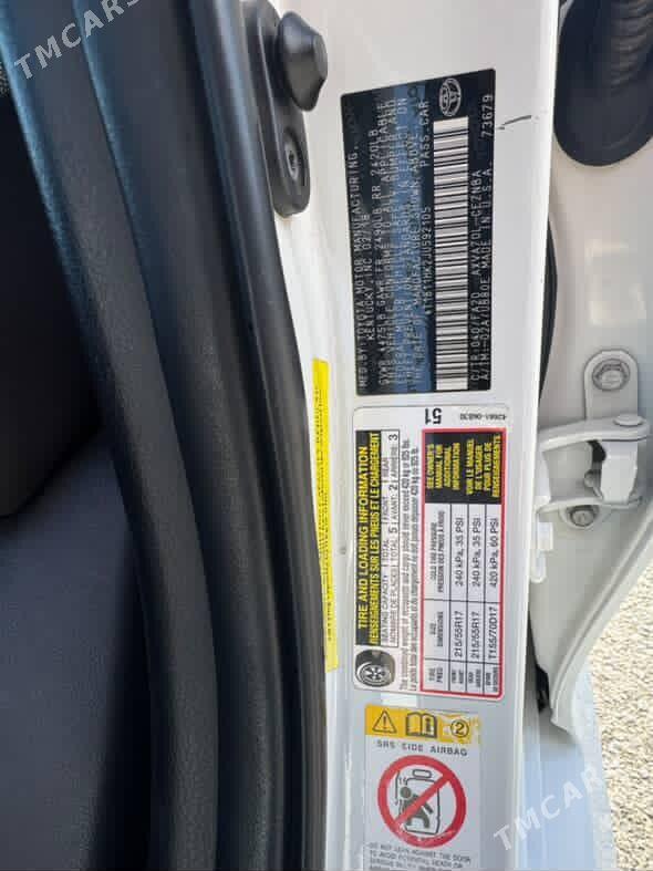 Toyota Camry 2018 - 310 000 TMT - Aşgabat - img 6