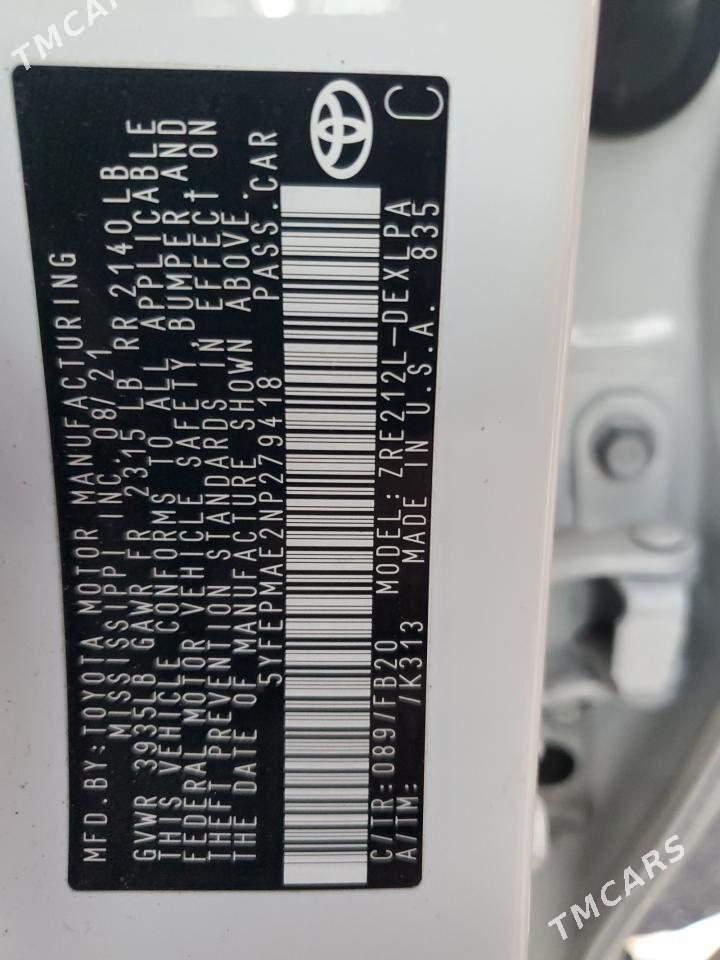 Toyota Corolla 2022 - 258 000 TMT - Kerki - img 4