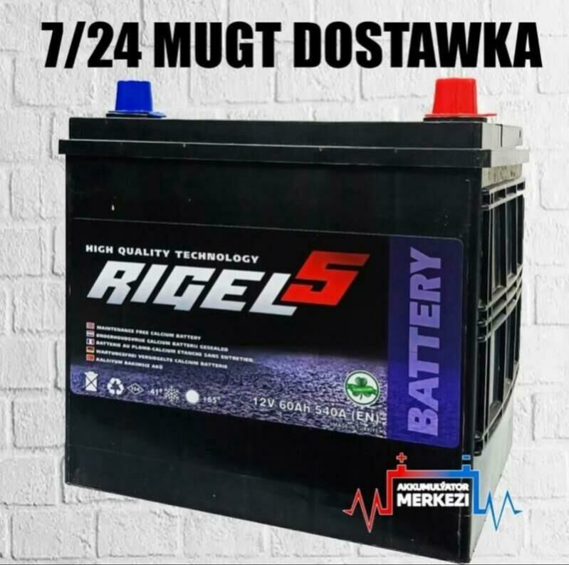 📢Akumulýator 🛑RIGEL 12V 60AH 800 TMT - Aşgabat - img 1