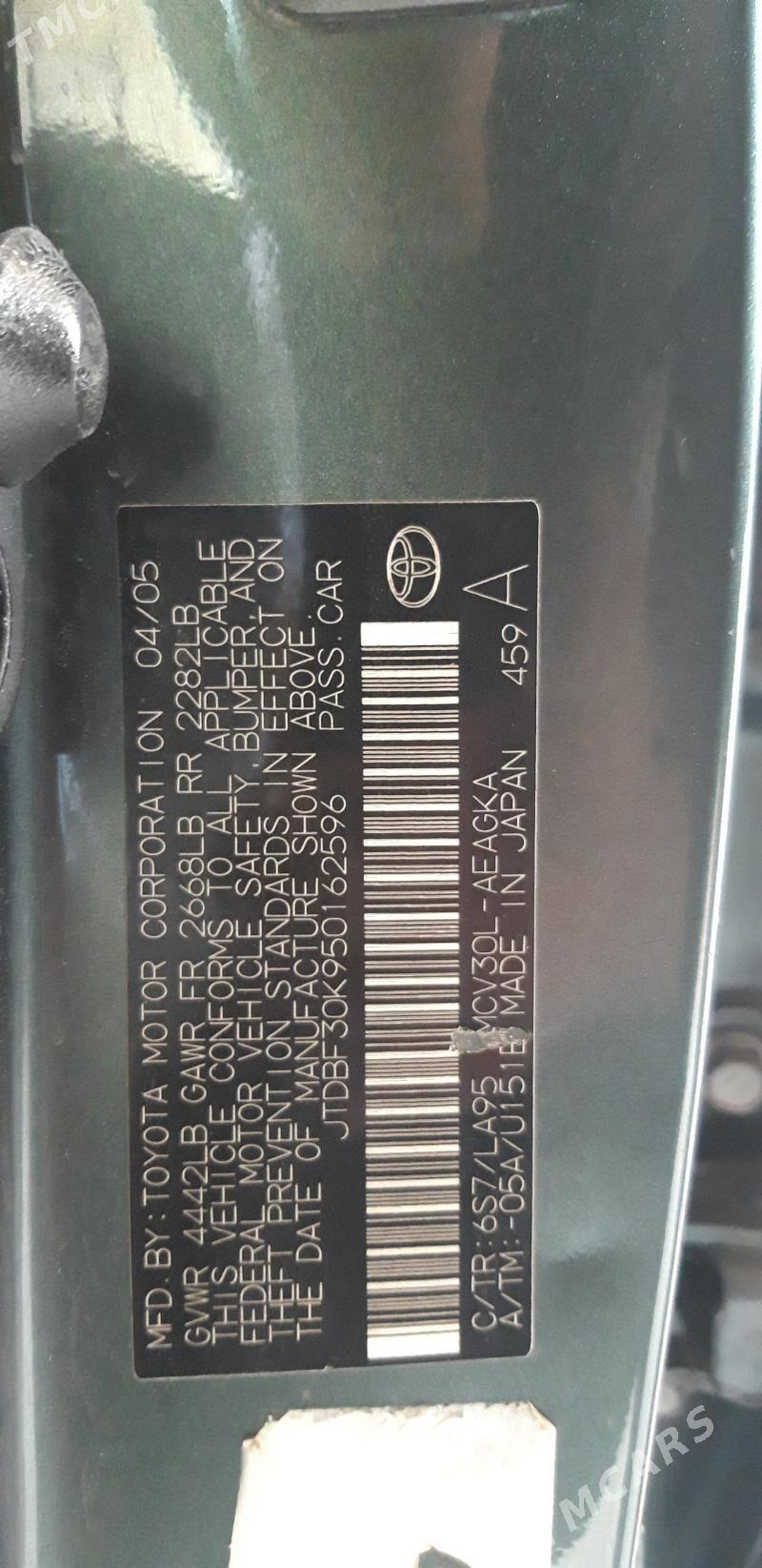 Toyota Camry 2005 - 230 000 TMT - Дянев - img 5