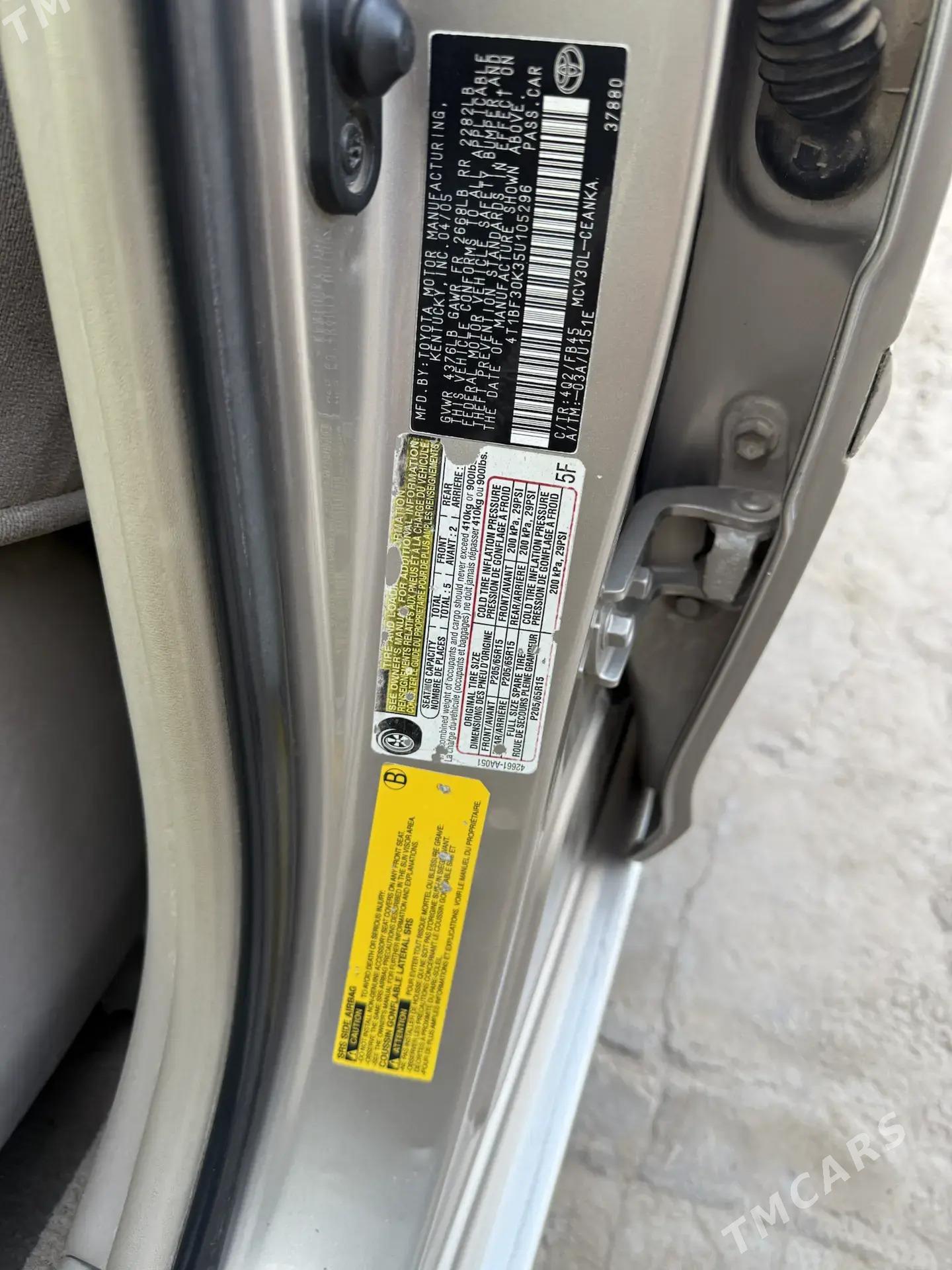 Toyota Camry 2005 - 215 000 TMT - Кёнеургенч - img 6