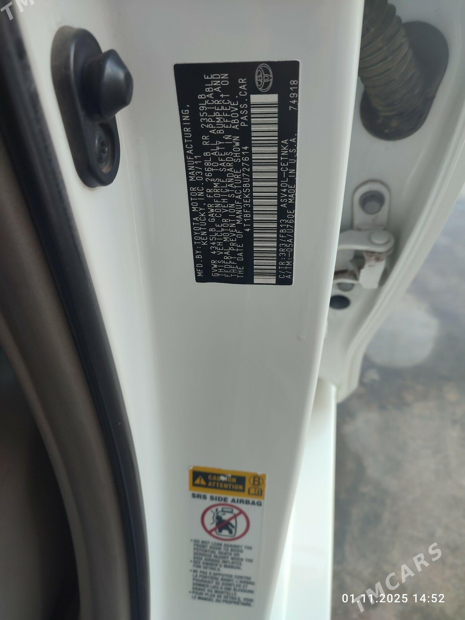 Toyota Camry 2011 - 210 000 TMT - Mary - img 10