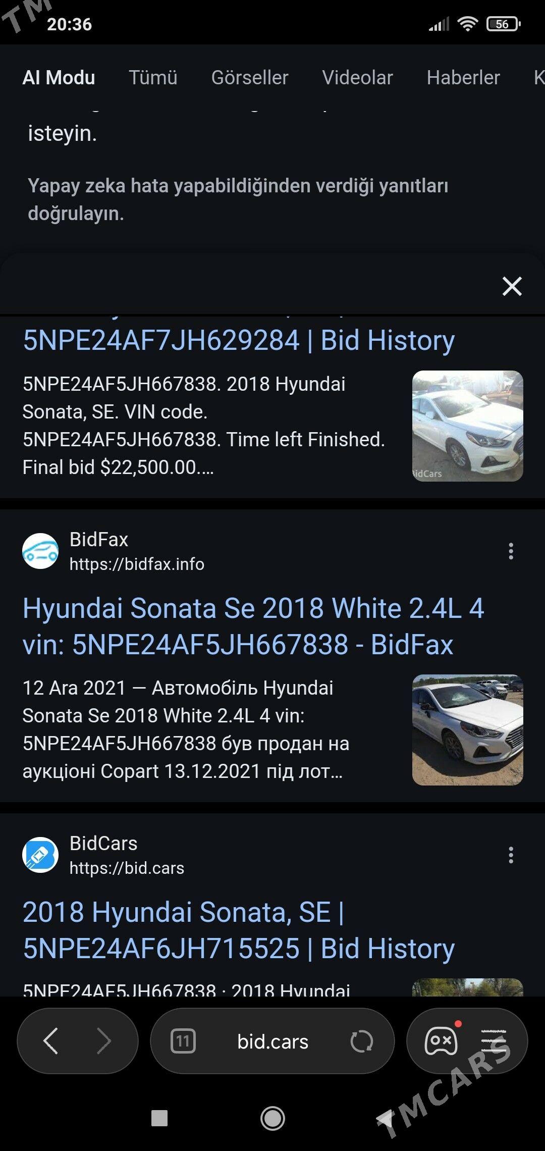 Hyundai Sonata 2019 - 218 000 TMT - Ашхабад - img 9