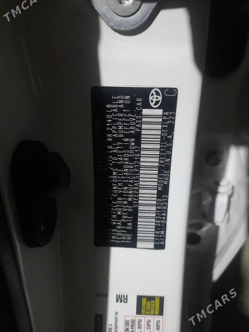 Toyota Corolla 2020 - 240 000 TMT - Туркменабат - img 3