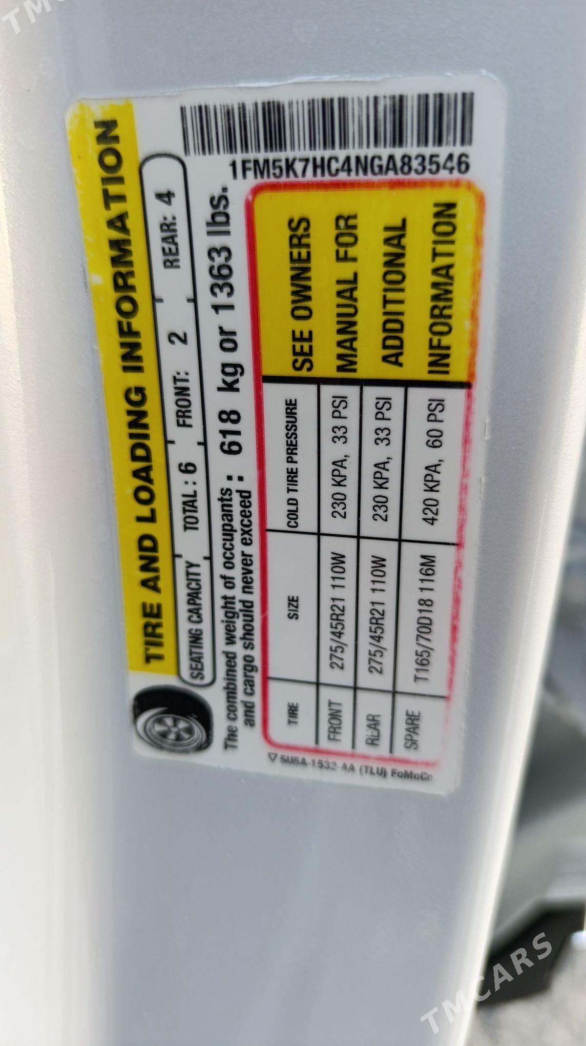 Ford Explorer 2022 - 620 000 TMT - Ашхабад - img 10